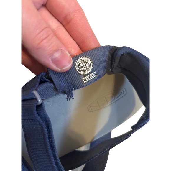 Keen Sandals Elle Strappy Three Strap Low Platform Navy Blue Womens Size 11, GUC - Picture 3 of 5